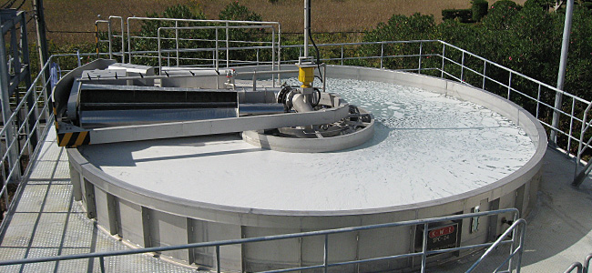 SUPERCELL by KWI / Very high flowrate dissolved air flotation clarifier